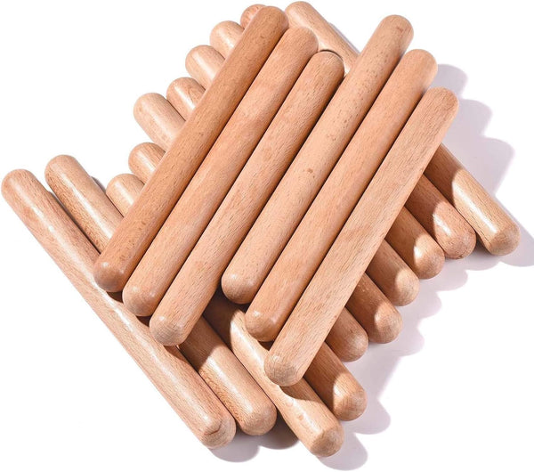 16 Pack Music Lummi Sticks for Kids, 8 Inch Rhythm Sticks with