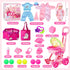 Set, 17 Dolls,2 Sets 3 4 5 HUITEM Baby Doll Stroller Toys PCS Baby Doll Accessories Stroller Toys with Baby Doll