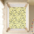 miaozhen 1 Pack 52x28 Cotton Baby Crib Sheets Soft Stretchy Ghothic Leopard Pastel Yellow Crib Mattress Sheet