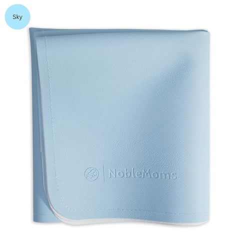 NobleMoms 16"x30" Luxury Vegan Leather Baby Changing Mat - Eco-Friendly, Versatile, Thin & Foldable, Easy-to-Clean