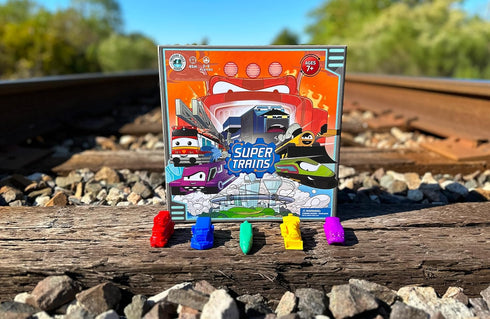510) Super Trains: First Ride Kids Train Board Game (Ages | Easy to Learn Family Game | Competitive with Kindness