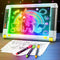 Rechargeable LED Drawing Board, 15 Inch 9-Color Light Modes Neon Art Light