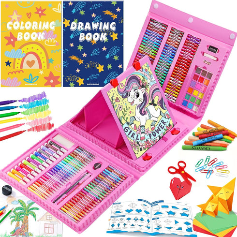 All in One Art Supplies, Art Kit Includes Origami & Paper-Cutting Crafts,