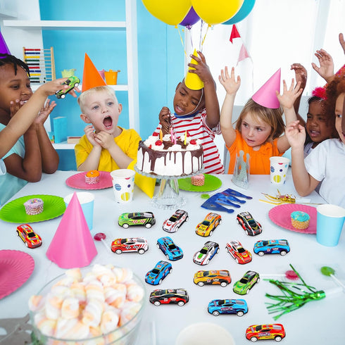 28 3-8, Pcs Pull Back Cars for Kids, Mini Vehicles Toy Bulk Party Favor Racing Cars Toys for Toddlers Boys Girls Ages
