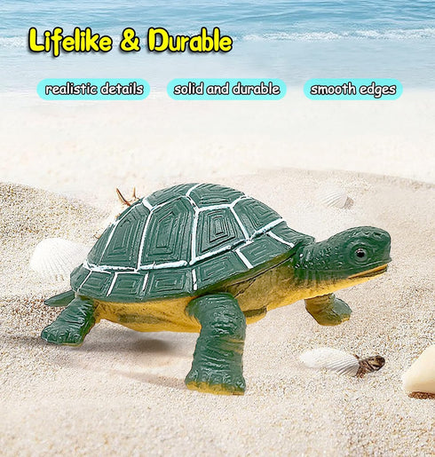 Ocean Sea Animal Figures - 12 Pack Realistic Soft Plastic Bath Toys for Toddlers, Kids, Boys, and Girls