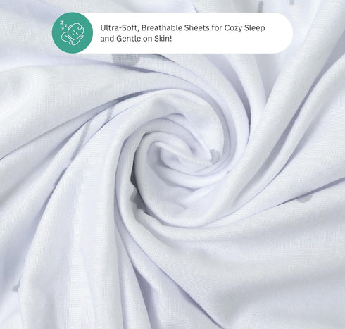 3 Pack, 33 17 Inch, TansyPanda Halo Bassinet Sheets for BassiNest Luxe Swivel, Soothing, Swivel, Lite, Essential