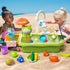 Pupu Pig Set Play Sink with Running Water, Kitchen Play Sink Toy with Electric Faucet, Play Kitchen Accessories