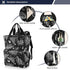 Backpack Backpacks MNSRUU Diaper Bag Moth Skull Moon Esoteric Diaper Bag Multifunction Travel Diaper Bag Tote Large