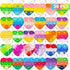 Pop Fidget Toy Birthday Party Favors for Kids 30 PCS Bulk Mini Keychain, Classroom Prizes, Toddler Toys