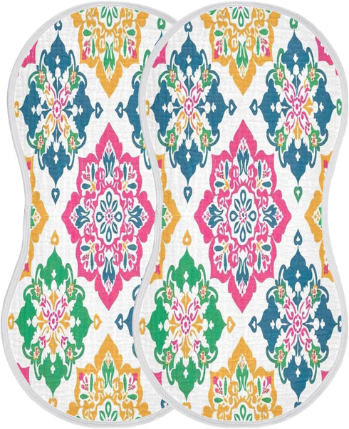 YETTASBIN Mexican Talavera Muslin Baby Burp Cloth, Super Soft Absorbent Cotton Burp Rag Baby Bibs Feeding Cloth