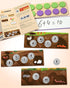 Set 1st 2nd Counters 3-8 SYNARRY Wooden Ten-Frame Math Manipulatives for Kindergarten Elementary Grade Homeschooling