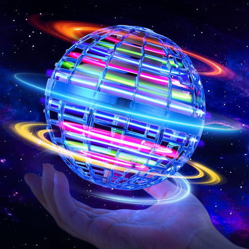 Flying Orb Ball Toy 2023, Cosmic Globe Boomerang Hover Orb Ball, Galactic Fidget Spinner, Blue Kids Toys for Ages 6-12