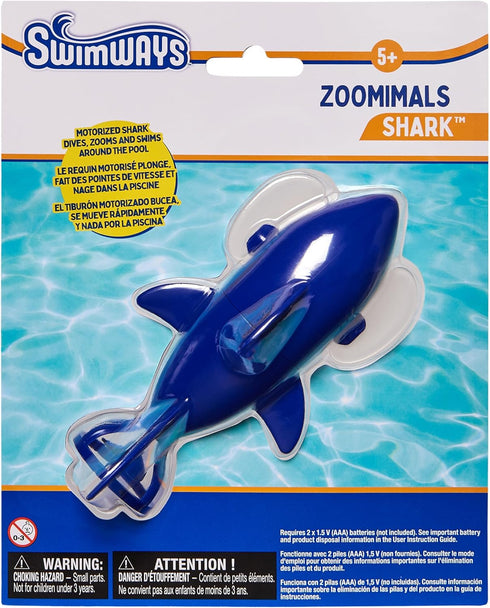 SwimWays Zoomimals Shark Toy, Kids Pool Accessories & Diving Toys for Ages 5 & Up, Swimming Pool Fun