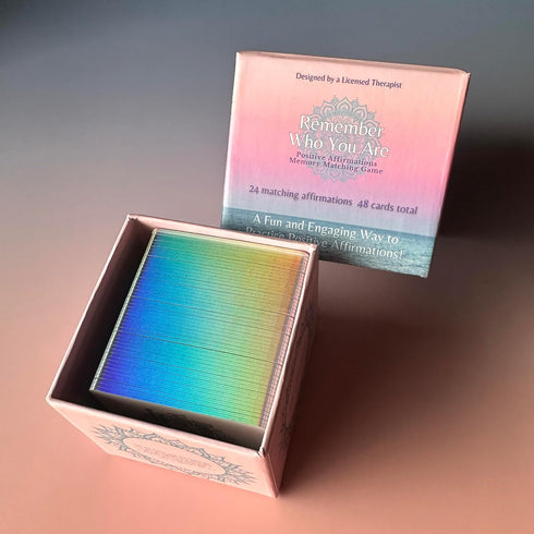 StayCalm Wellness Products Remember Who You are - Positive Affirmations Memory Matching Game | Therapy Game for School