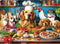 VOLUVOLU 500 Piece Puzzles for Adults, Funny Puppy Animal Jigsaw Puzzles, Food Kitchen