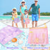 Summer Tagitary Beach Toys Mesh Beach Bags with Zipper, Kids Pool Sand Toys Seashell Crossbody for Boys and Girls