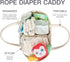 Diaper Caddy Organizer, Empty Gift Basket for Newborn Essentials, Baby Storage Basket, Stylish Gift Bag for Baby