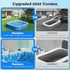 Swimming 64.2x12.2 Inflatable Pool for Kids, Non-Slip Sprinkler Splash Pad for Backyard, Thickened PVC Kiddie Pool