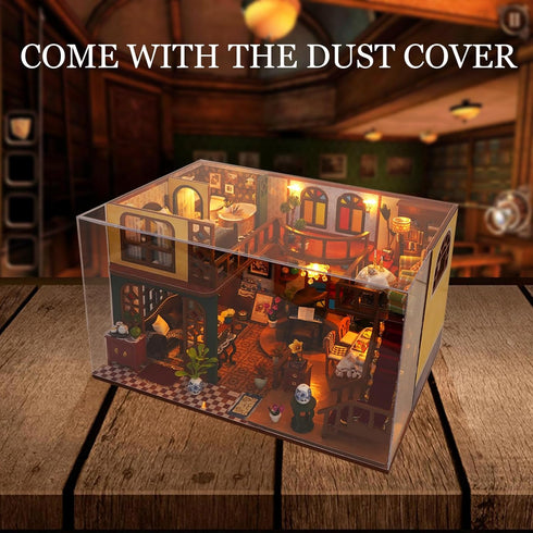 DIY Miniature House Kits - Tiny House Kit, Doll House Kits for Adults, Unique Gift for Birthday Christmas Day
