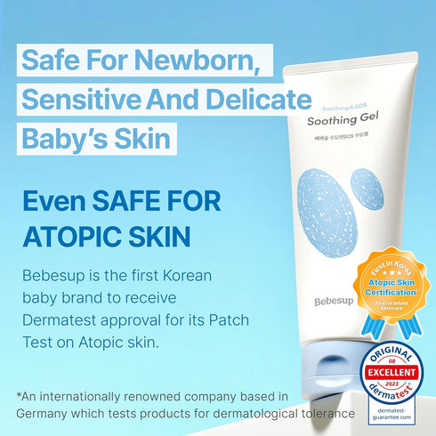 3-Sec 6.76 oz BEBESUP- Instant - Cooling Relief Baby Soothing Gel | Korean Skincare for Sensitive & Atopic Skin Cooling