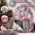 Backpack Backpack Floral Diaper Bag with Coin Bag USB Charging Port Stroller Straps and Insulated Pocket,Travel Nappy