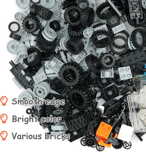298PCS Sets Pamvava Wheels and Axles Tires, City Car Parts Pieces, Windshield Vehicle Accessories Construction Boys Toy