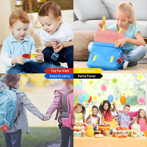 12Pcs Arcade Video Game Keychains, Kids' Party Favor Sets, Video Game Party Favors for Boys and Girls, Party Supplies