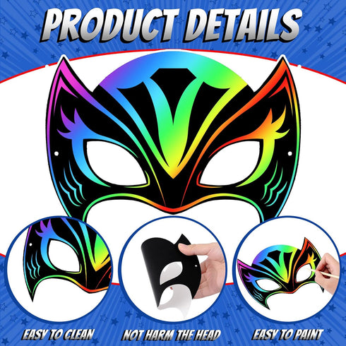 150 Deekin Pcs Masquerade Mask Scratch Paper Eye Masks Bulk DIY Blank Mask Craft Kit for Party Favors (Classic)