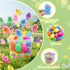 BicMan 36 Pack Prefilled Easter Eggs with Dinosaur Pop Fidget Toys, Easter Egg Hunt Basket Stuffers for Kids, Easter