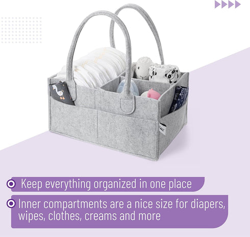Mr. Pen Baby Diaper Caddy Organizer, Portable Car Caddy for Changing Table, Nursery
