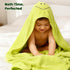 Set, Hooded Baby Towel and Washcloth Viscose and Cotton, Ultra Soft, Absorbent, Bath Towel for Newborn, Infant, Toddler