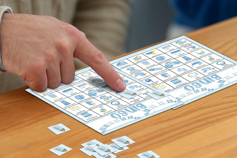 Baby Shower Bingo Cards - Games for Baby Shower, Gender Reveal Party, 24 Players Bingo Game