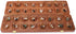 Set Ajuny Wooden Mancala Board Game - Large Folding Board with Multicolor Stones, Ideal for Family Night, Portable