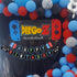 Video Games Birthday Banner, Happy Birthday Decorations for Video Games 1st Birthday, Blue and Red