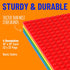 Strictly Briks 4 Pack Classic Baseplates 10x10 in, Stackable Building Plates 100% Compatible with Lego, Basic Colors