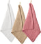 Qianyu 3 Pack Soft Baby Washcloths Muslin Burp Cloths Makeup Remover Cloths Absorbent