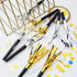 Skylety 48 Pieces Gold Silver Noise Makers, Party Horns and Blowers for Graduation, Birthday, Baby Shower Supplies 2024