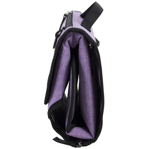 BODHI Baby Portable Water Resistant Diaper Changing Pad & Diaper Changing Kit Travel Bag Baby Station On The Go, Purple