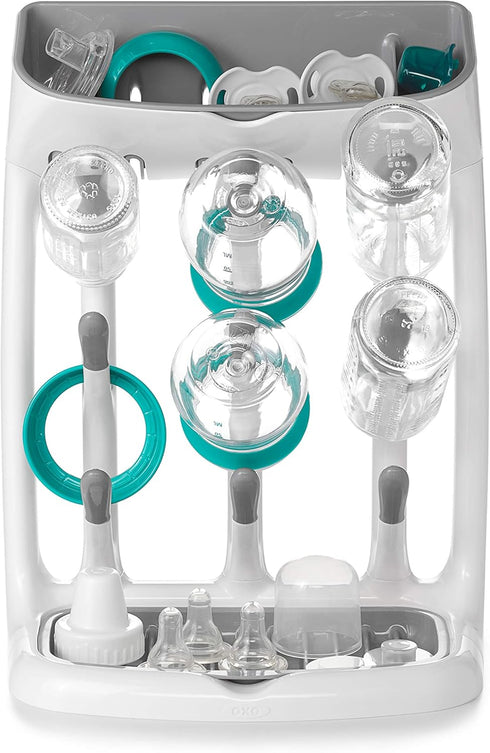 Compact OXO Tot Drying Rack for Baby Bottles
