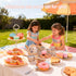 Set Set Playset 3-7 Tea Party for Girl, Tea Time Toys Including Tea Dessert Carrying Case, Kids Picnic Pretend