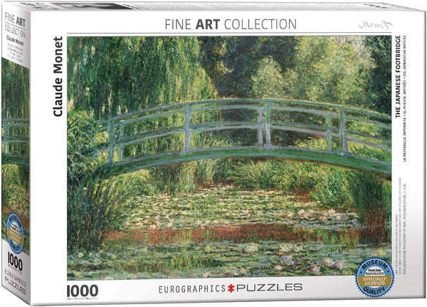EuroGraphics The Japanese Footbridge by Claude Monet Puzzle, 1000 Piece, Green (6000-0827)