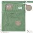 Swimming, 11x15, 2-Pack Nora's Nursery Wet Dry Bags with Two Zippered Pockets - Reusable and Washable for Travel
