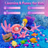 7july 5 6 7 8 9 10 11 12 Mermaid Terrarium Craft Kit for Kids - LED Night Light Up & Remote Mermaid Birthday Gifts Toys
