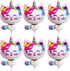 KatchOn Caticorn Birthday Party Supplies, Big 36 Inch, Pack of 6 Cat Balloons for Birthday Decorations