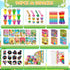 96Pcs Summer Set BenLouis Hawaiian Luau Party Favors Aloha Tiki Theme Coloring Books Crayons Sticker Bulk for Kids