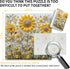 PICKFORU 1000 Sunflower Puzzles for Adults Pieces, Spring Flower Garden Puzzle Nature, Difficult Hard Golden Sunflower