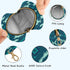 PYBUG Boho Tribal Aztec Round Pacifier Storage Case, Polyester & TPU Lined with Hook Buckle, Pacifier Container Box