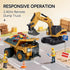 BRRRRT 1/64 Toy,8-Channel 3+ RC Dump Truck,Full Proportion Mini Dump Truck Remote Control Toy with Metal Bed & Light