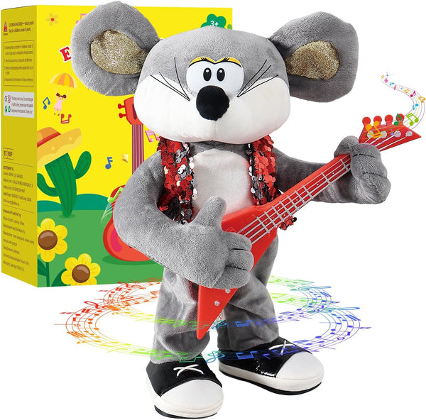 Marsjoy Rocking Dancing Mouse Plush Toy, Singing Music Twisting Body Plush Stuffed Animals,