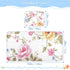 SyXIOP 28" 52" Romantic Blue and Pink Roses Cooling Baby Mattress Cover x Ultra Soft Crib Bumper Pads for Baby&Toddler